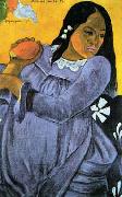Paul Gauguin Woman with Mango oil on canvas